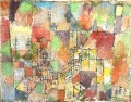 Deux maisons de campagne Paul Klee avec texture